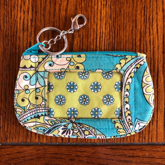 Vera Bradley Accessories - Vera Bradley Zip ID & Card Case with Key Ring